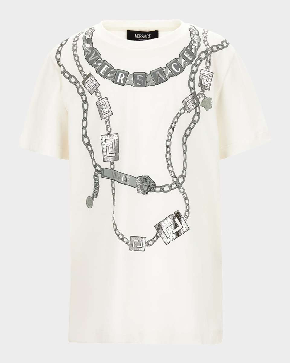 Kid's Necklace Graphic T-Shirt, Size 6-14
